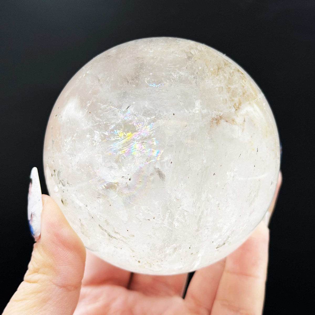 Natural Clear Quartz Crystal Sphere 2.5" - Gem Avenue Retail