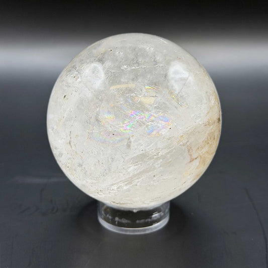 Natural Clear Quartz Crystal Sphere 2.5" - Gem Avenue Retail