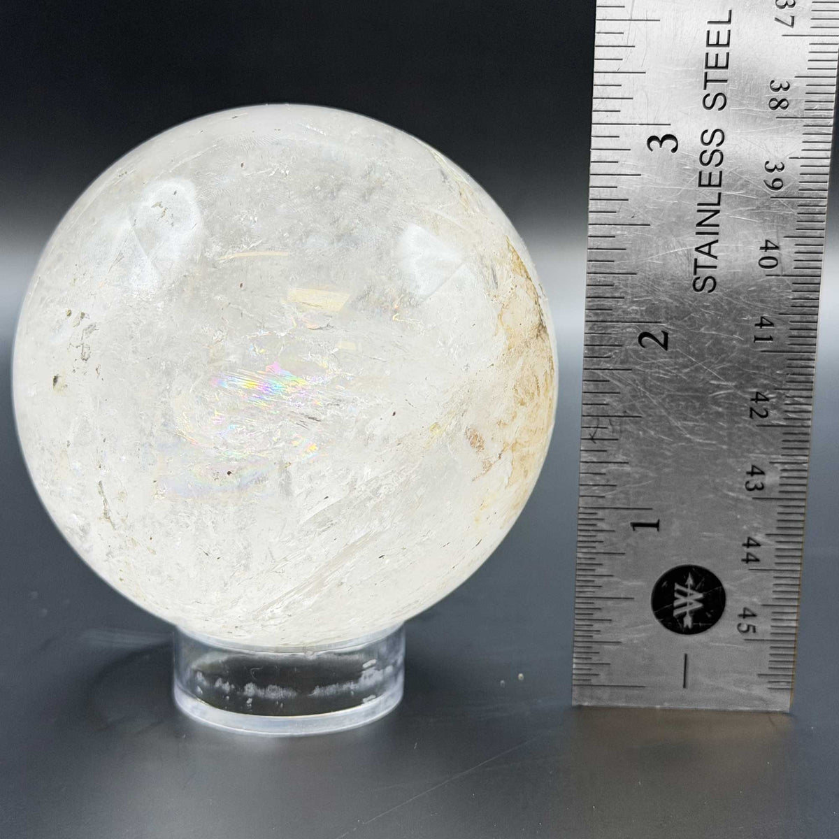 Natural Clear Quartz Crystal Sphere 2.5" - Gem Avenue Retail