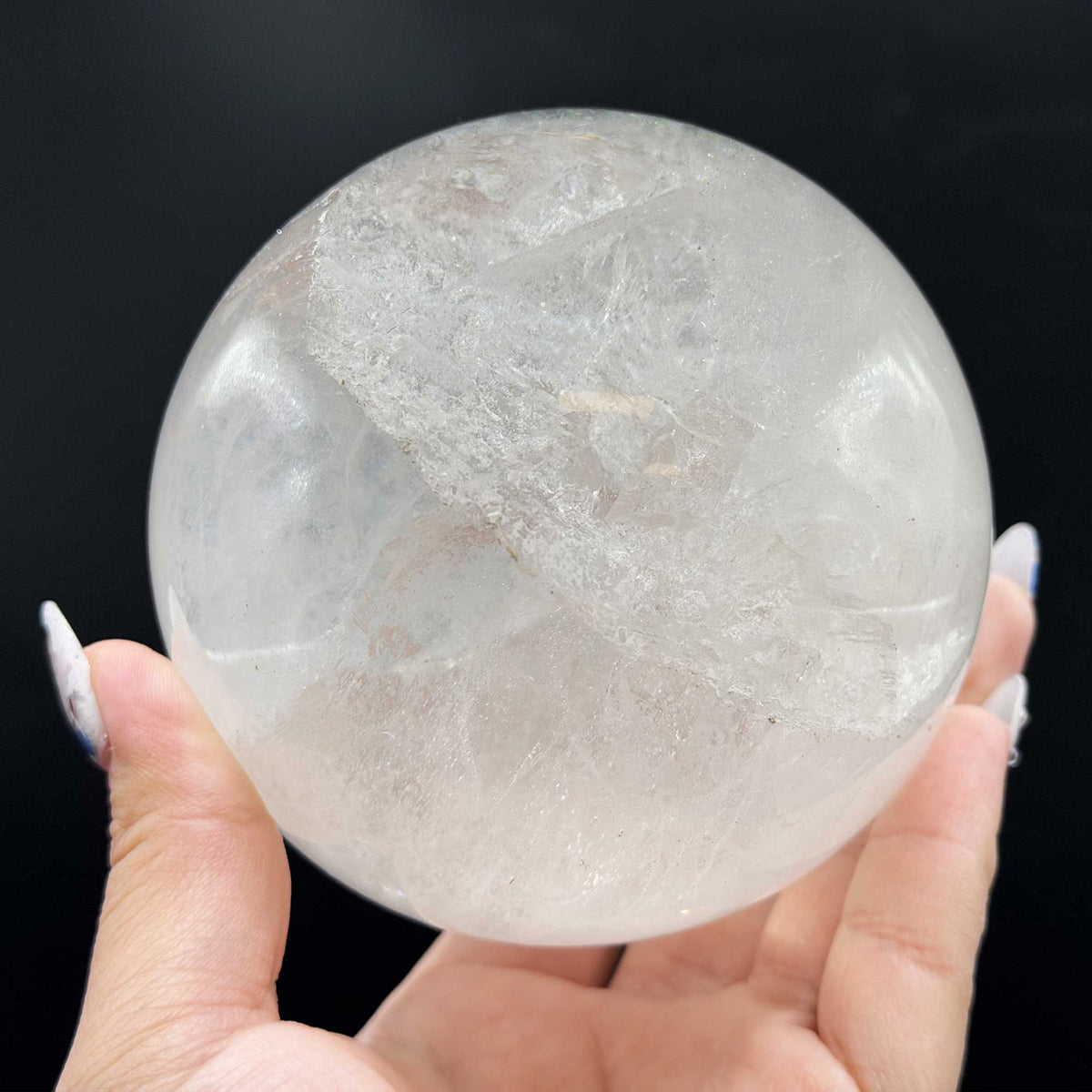 Natural Clear Quartz Crystal Sphere 3" - Gem Avenue Retail