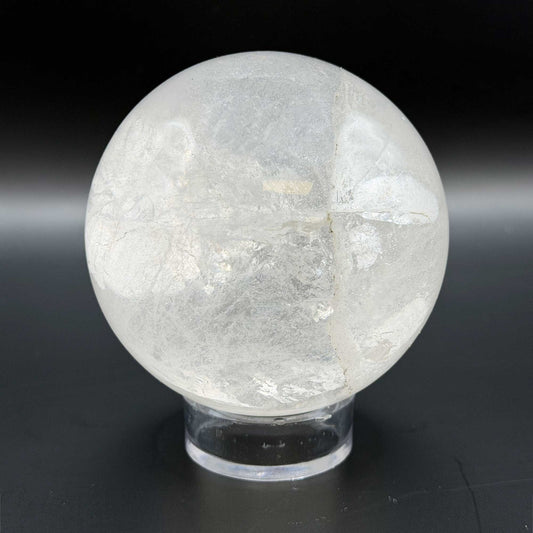 Natural Clear Quartz Crystal Sphere 3" - Gem Avenue Retail