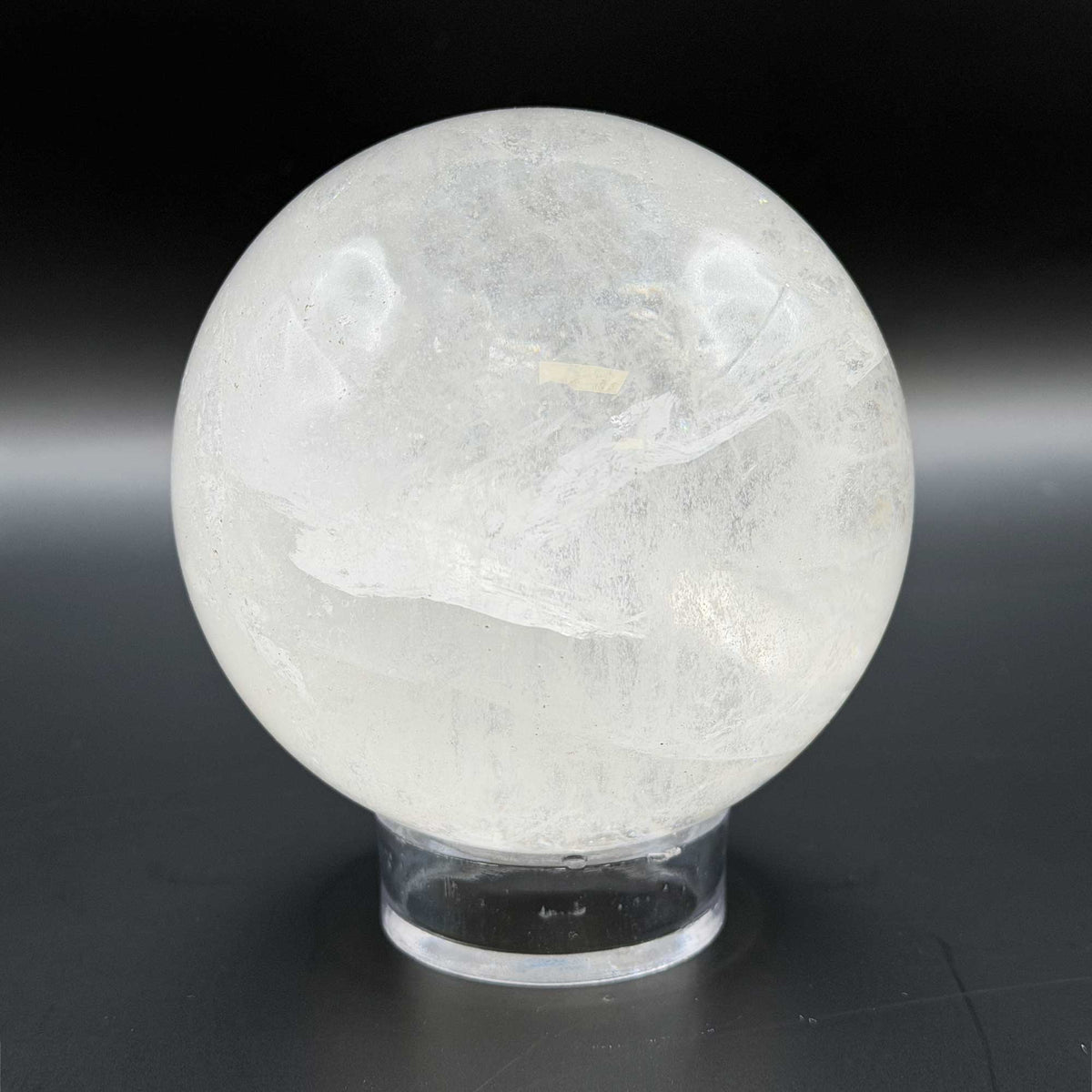 Natural Clear Quartz Crystal Sphere 3" - Gem Avenue Retail