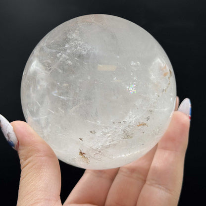 Natural Clear Quartz Crystal Sphere 2.5" - Gem Avenue Retail