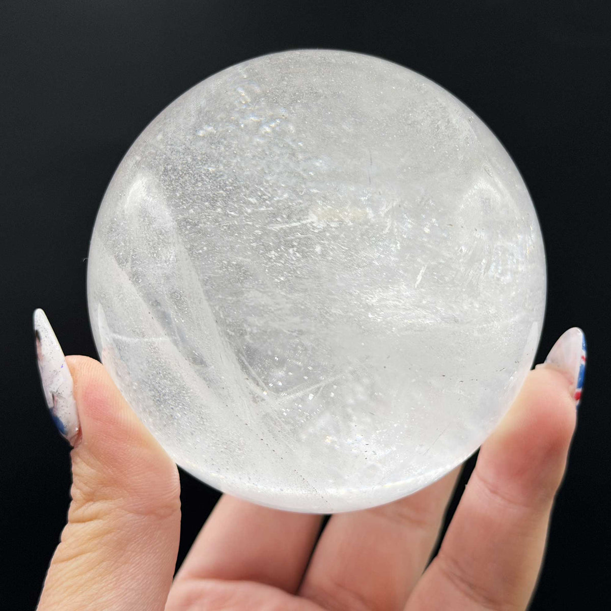 Clear Quartz Crystal Sphere 2.5" - Gem Avenue Retail