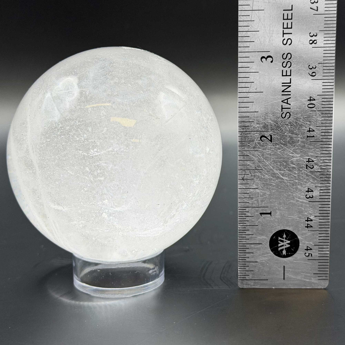 Clear Quartz Crystal Sphere 2.5" - Gem Avenue Retail