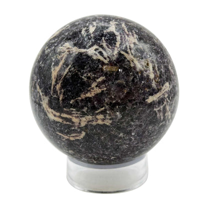 Natural Lepidolite Crystal Sphere - Gem Avenue Retail