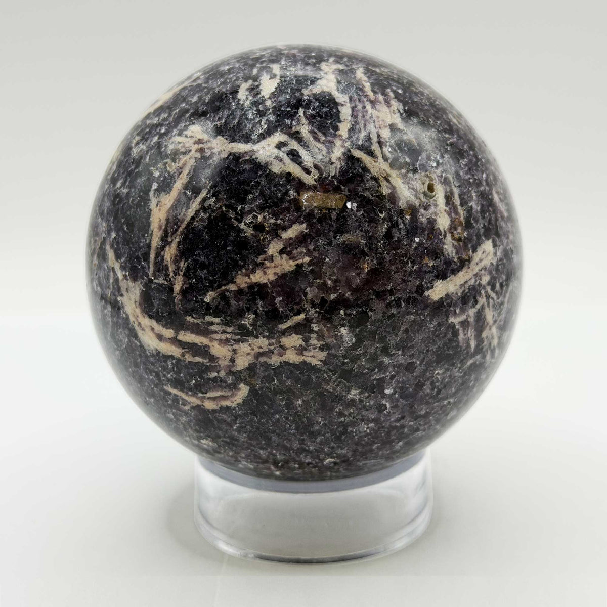 Natural Lepidolite Crystal Sphere - Gem Avenue Retail