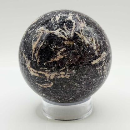 Natural Lepidolite Crystal Sphere - Gem Avenue Retail