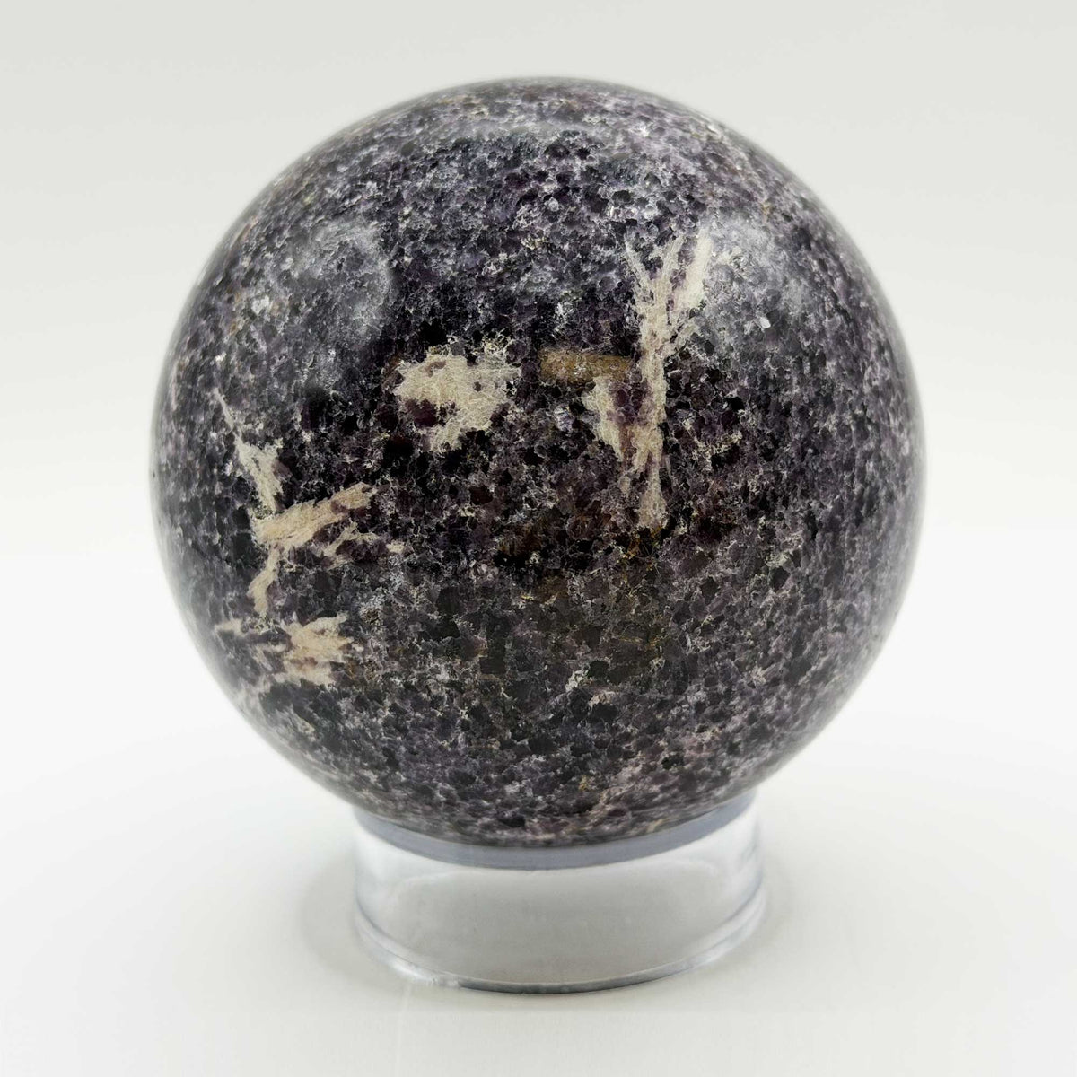 Natural Lepidolite Crystal Sphere - Gem Avenue Retail