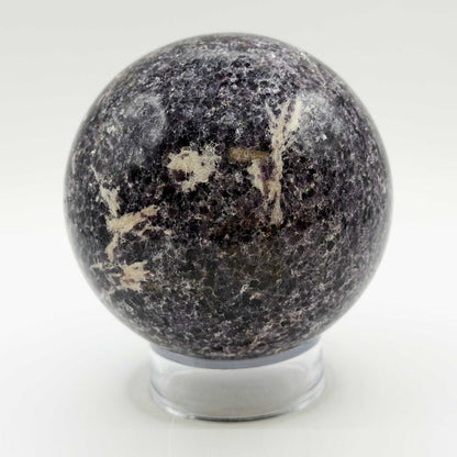 Natural Lepidolite Crystal Sphere - Gem Avenue Retail