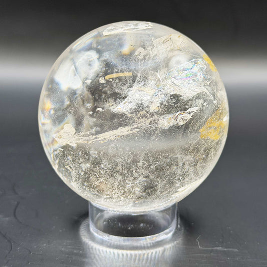 Natural Clear Quartz Crystal Sphere - Gem Avenue Retail
