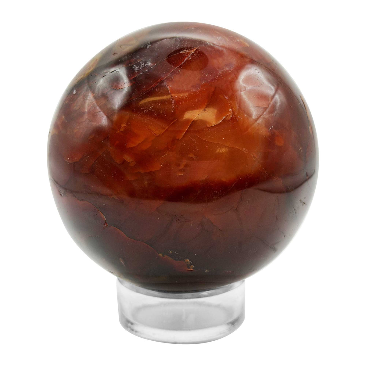 Natural Carnelian Crystal Sphere - Gem Avenue Retail