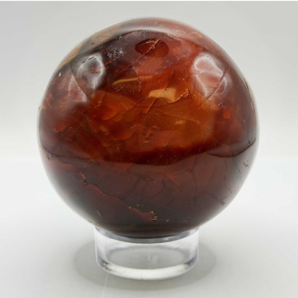 Natural Carnelian Crystal Sphere - Gem Avenue Retail