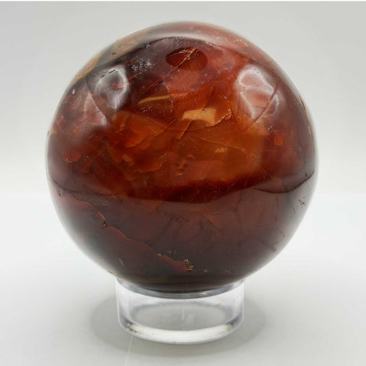 Natural Carnelian Crystal Sphere - Gem Avenue Retail