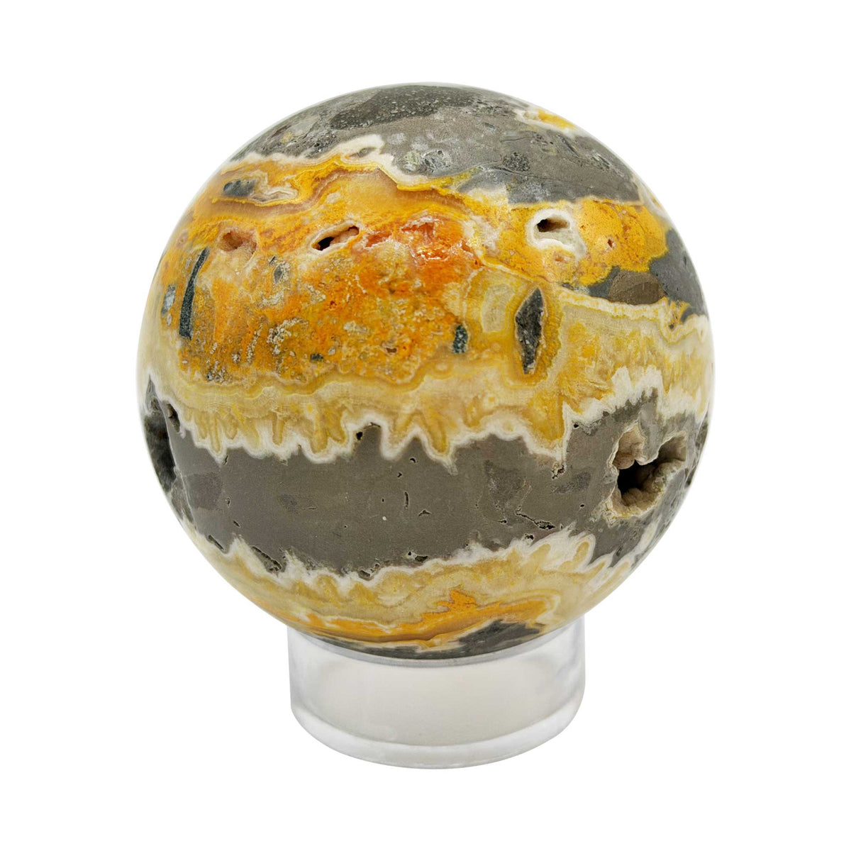 Bumble Bee Jasper Crystal Sphere - Gem Avenue Retail