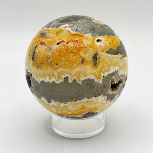 Bumble Bee Jasper Crystal Sphere - Gem Avenue Retail