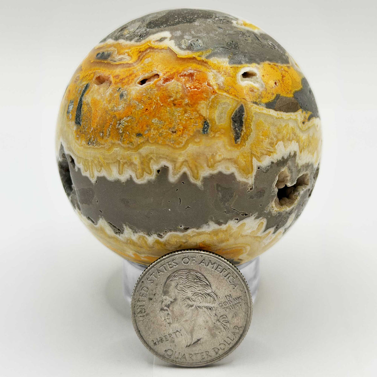 Bumble Bee Jasper Crystal Sphere - Gem Avenue Retail