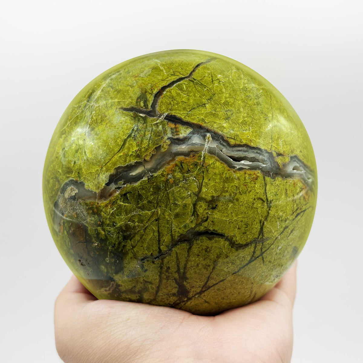 Green Opal Crystal Sphere - Gem Avenue Retail