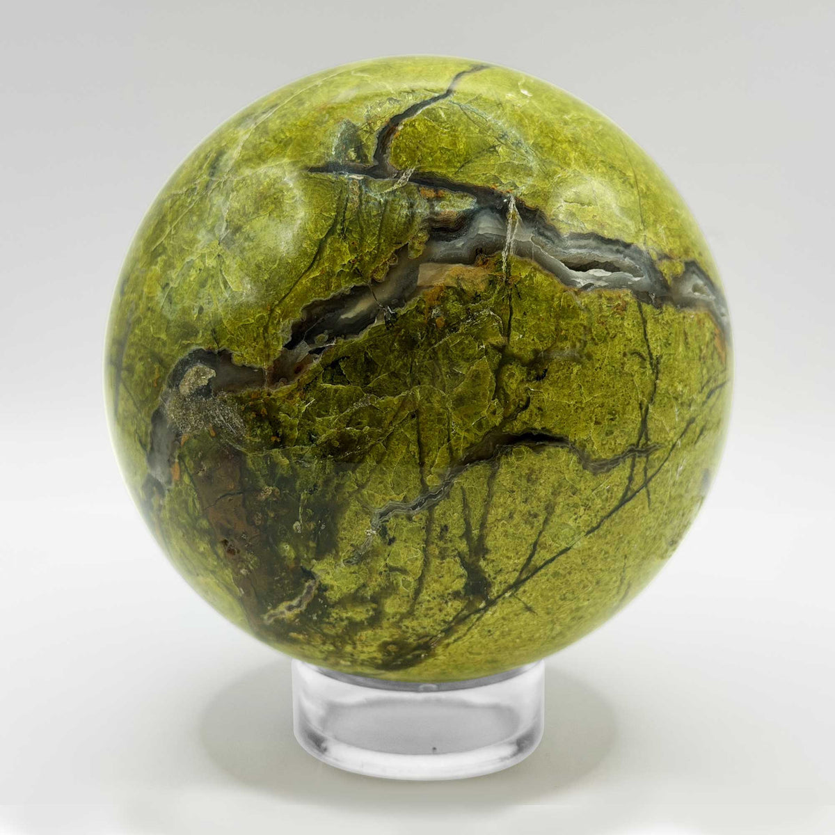 Green Opal Crystal Sphere - Gem Avenue Retail