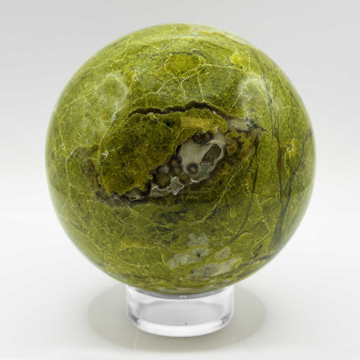 Green Opal Crystal Sphere - Gem Avenue Retail