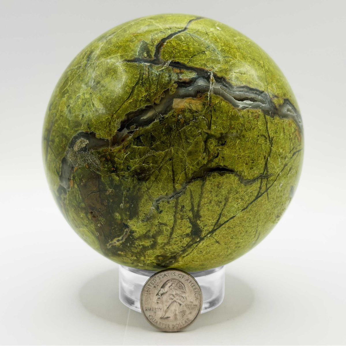 Green Opal Crystal Sphere - Gem Avenue Retail