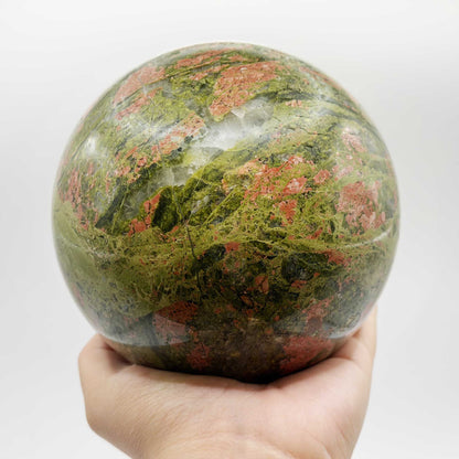 Unakite Crystal Sphere - Gem Avenue Retail