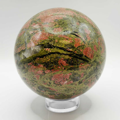Unakite Crystal Sphere - Gem Avenue Retail