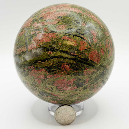 Unakite Crystal Sphere - Gem Avenue Retail