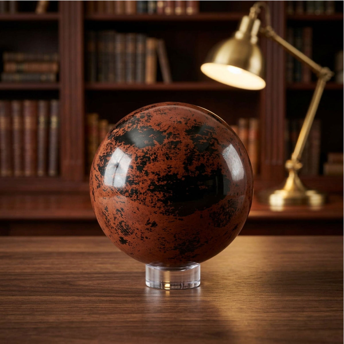 Mahogany Obsidian Crystal Sphere - Gem Avenue Retail