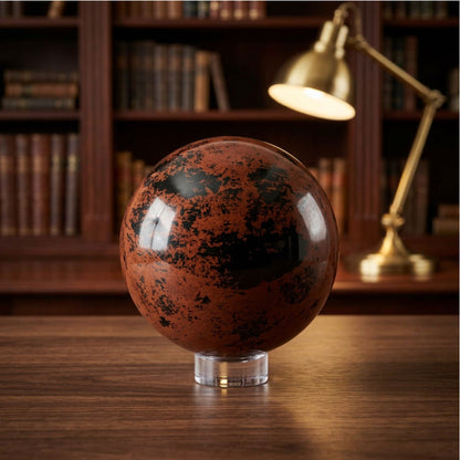Mahogany Obsidian Crystal Sphere - Gem Avenue Retail