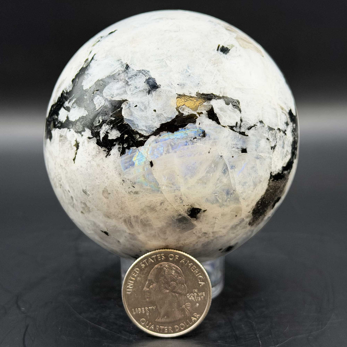 Rainbow Moonstone Crystal Sphere - Gem Avenue Retail