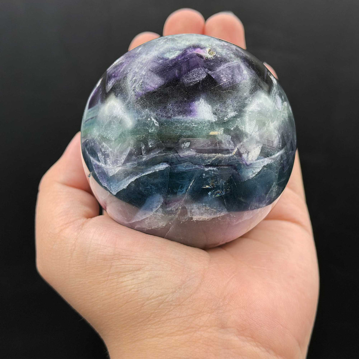 Rainbow Fluorite Crystal Sphere - Gem Avenue Retail