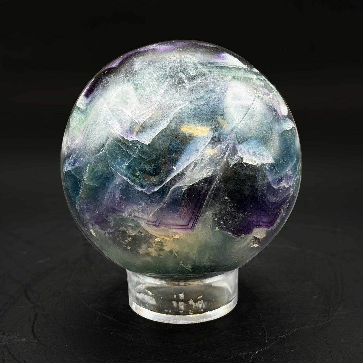 Rainbow Fluorite Crystal Sphere - Gem Avenue Retail