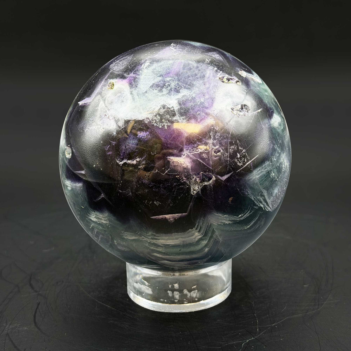 Rainbow Fluorite Crystal Sphere - Gem Avenue Retail