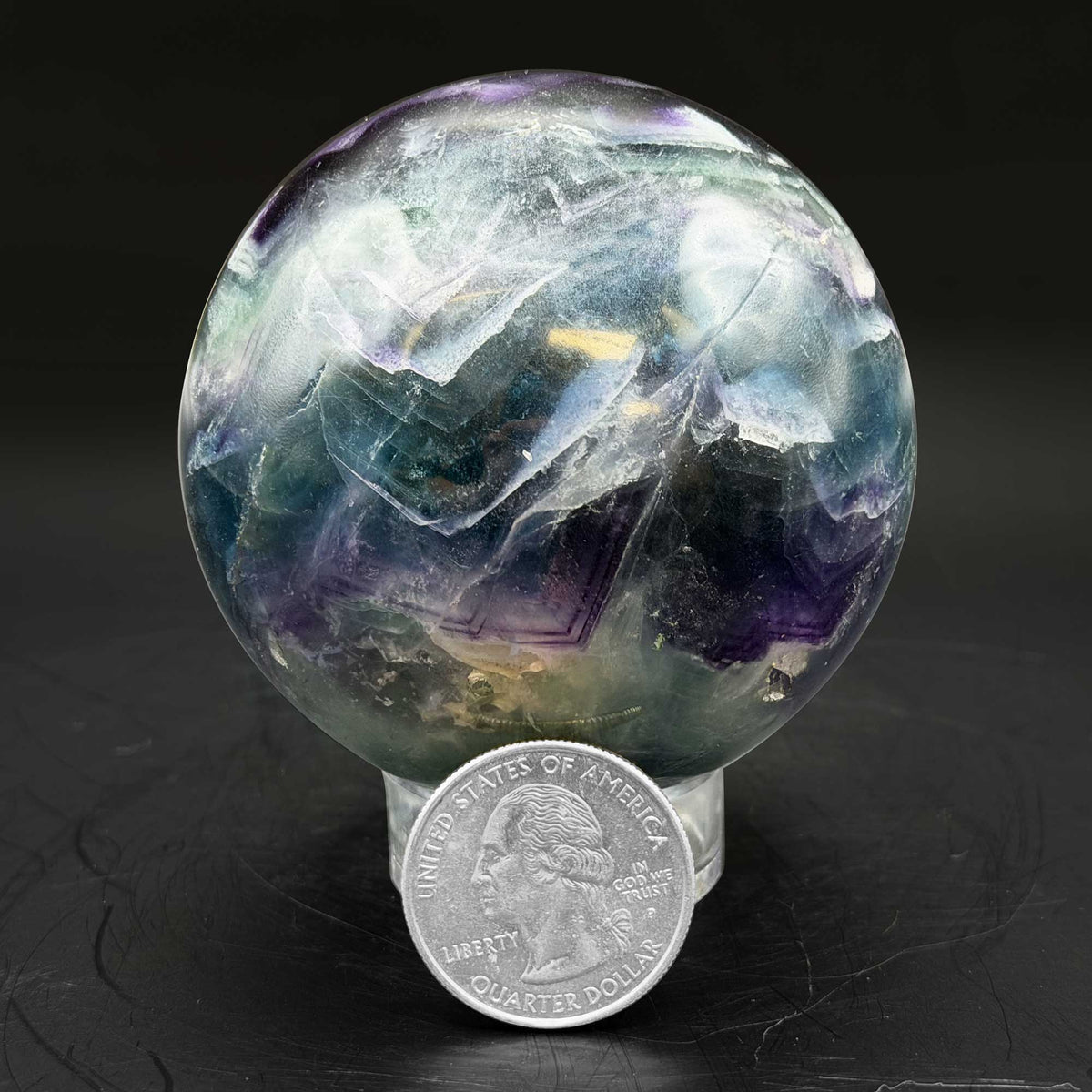 Rainbow Fluorite Crystal Sphere - Gem Avenue Retail