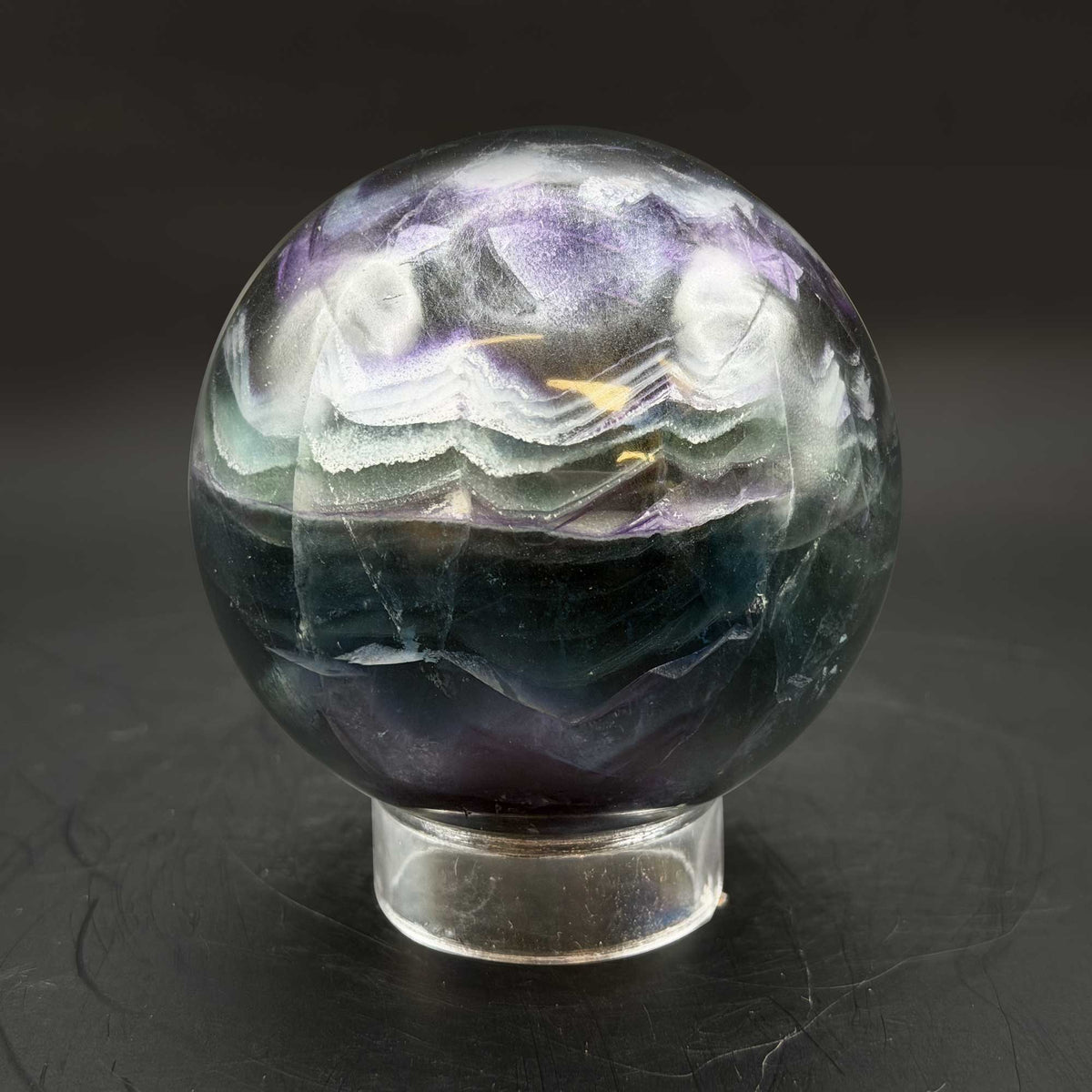 Rainbow Fluorite Crystal Sphere  - Gem Avenue Retail
