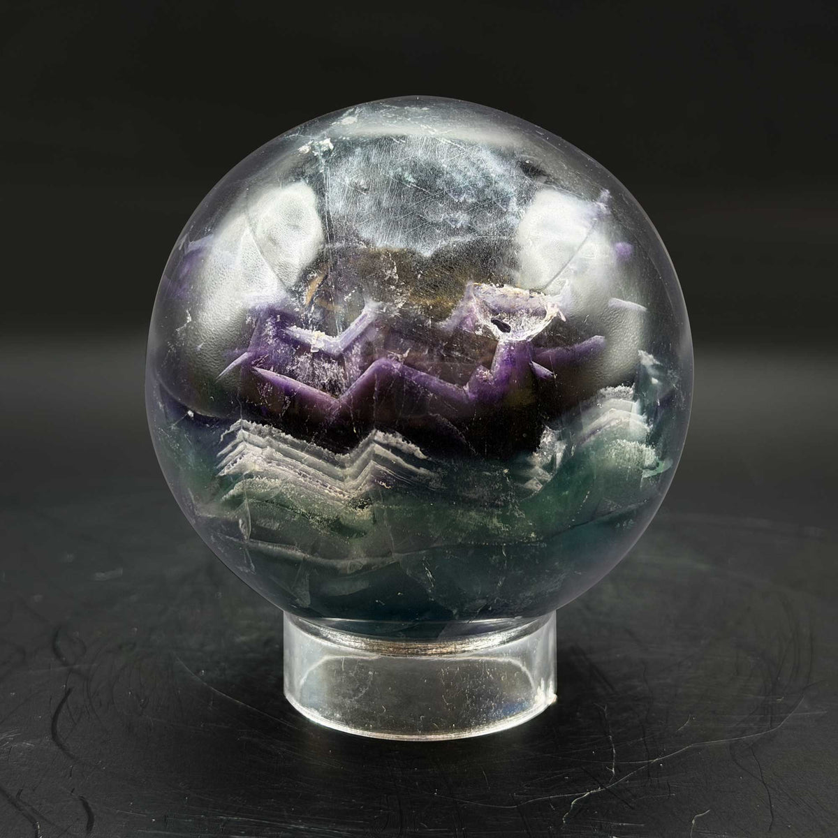 Rainbow Fluorite Crystal Sphere  - Gem Avenue Retail