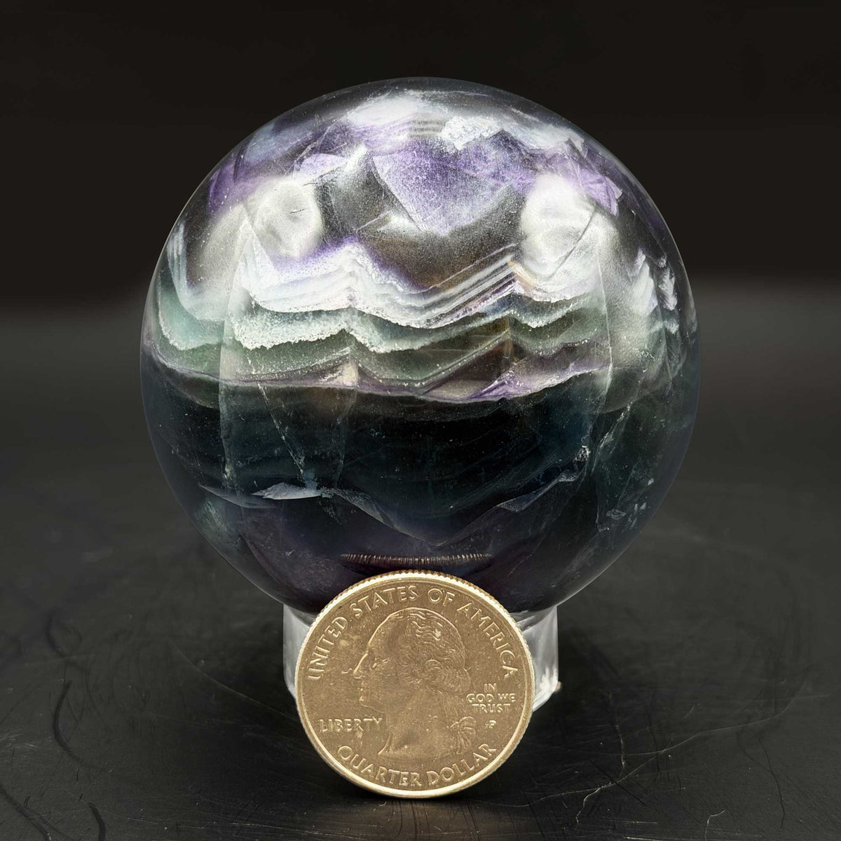 Rainbow Fluorite Crystal Sphere  - Gem Avenue Retail