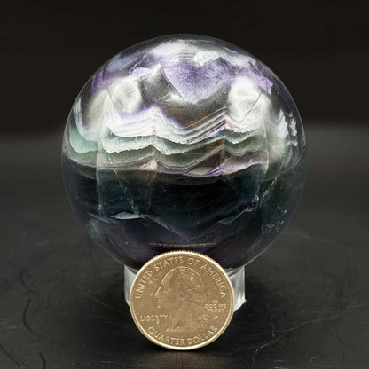 Rainbow Fluorite Crystal Sphere  - Gem Avenue Retail