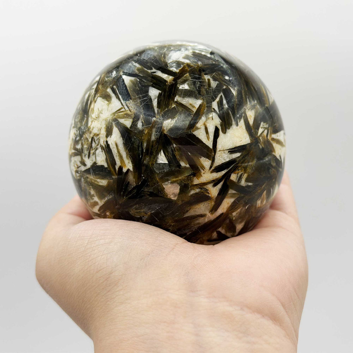Quartz with Green Mica Crystal Sphere - Gem Avenue Retail