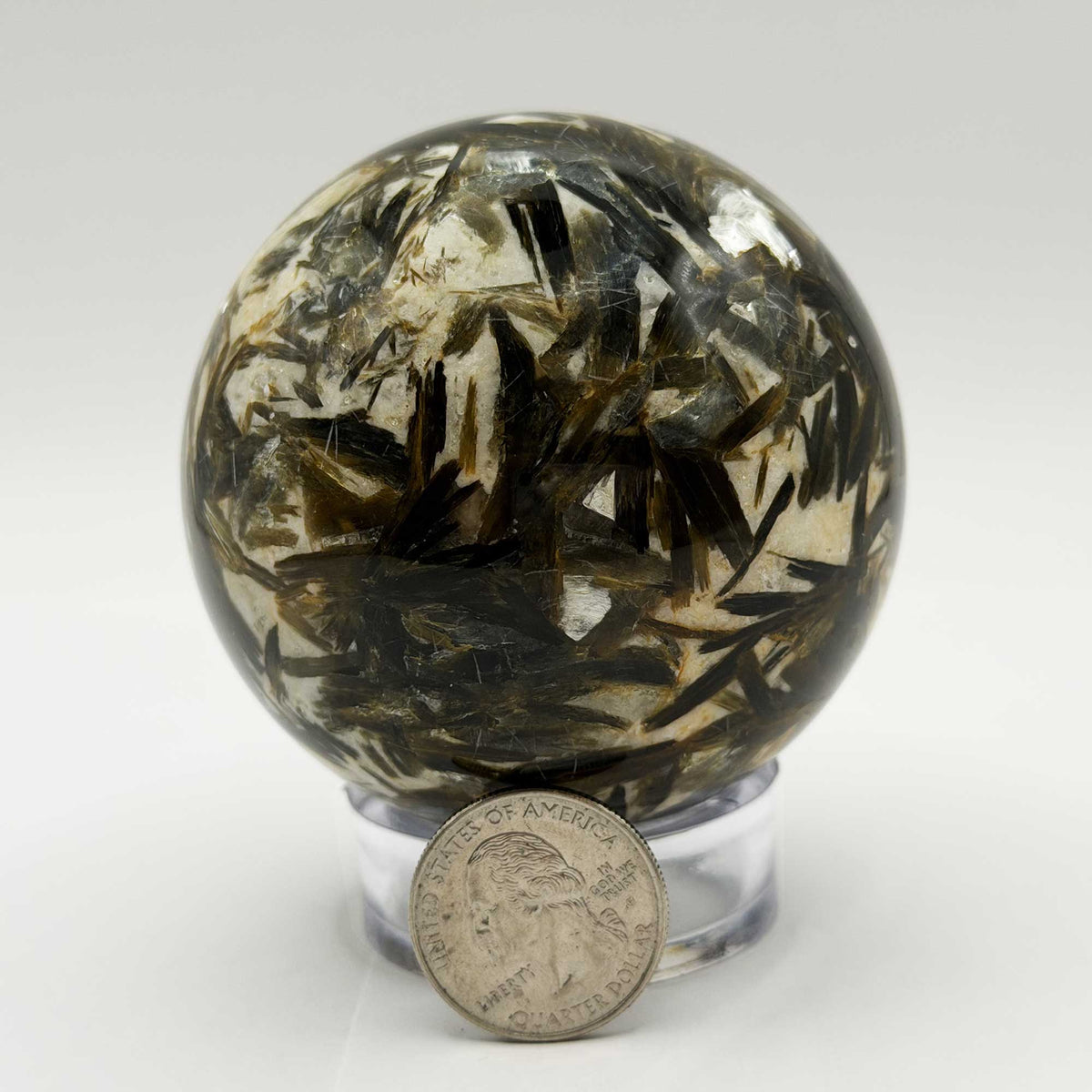 Quartz with Green Mica Crystal Sphere - Gem Avenue Retail