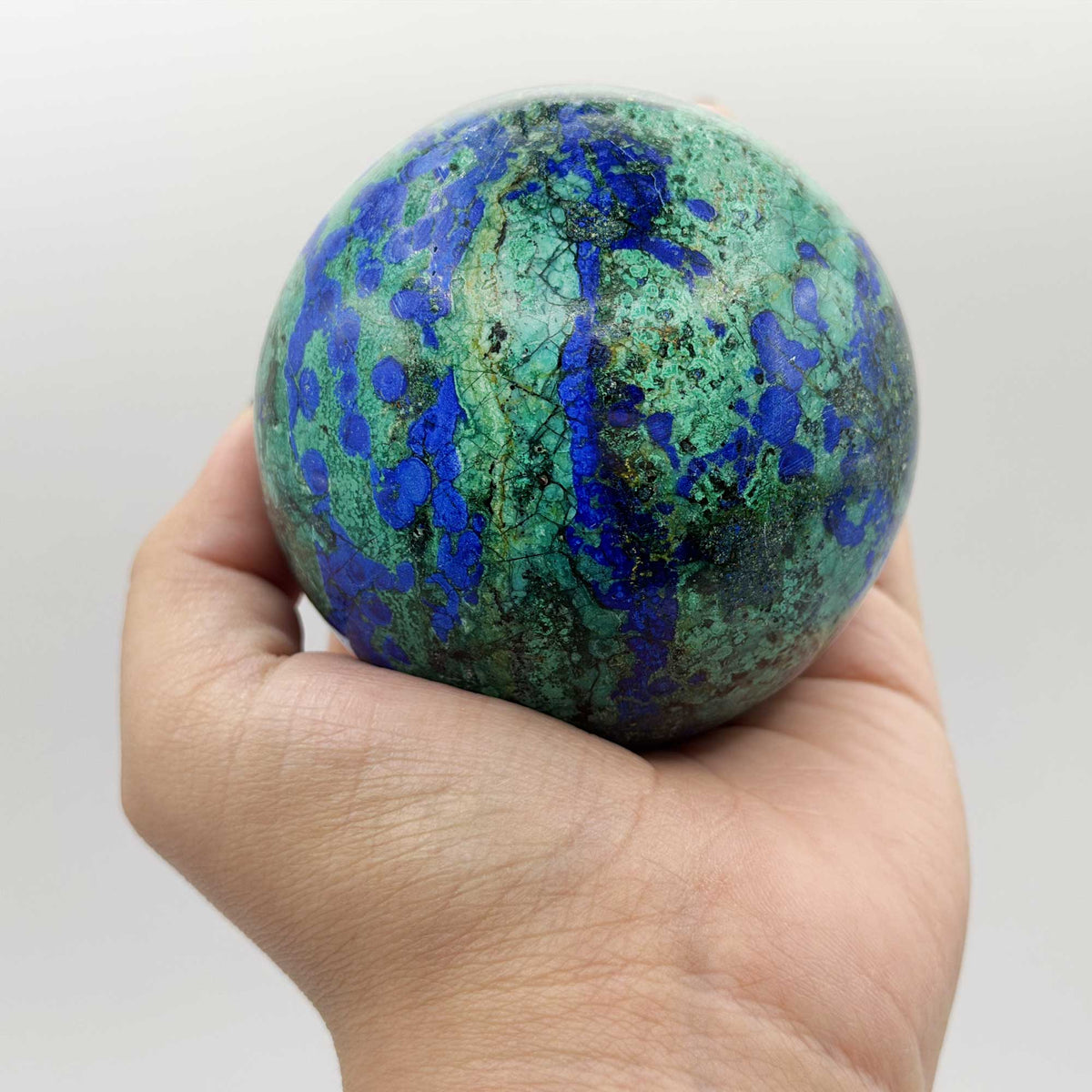 Azurite Malachite Gemstone Sphere - Gem Avenue Retail
