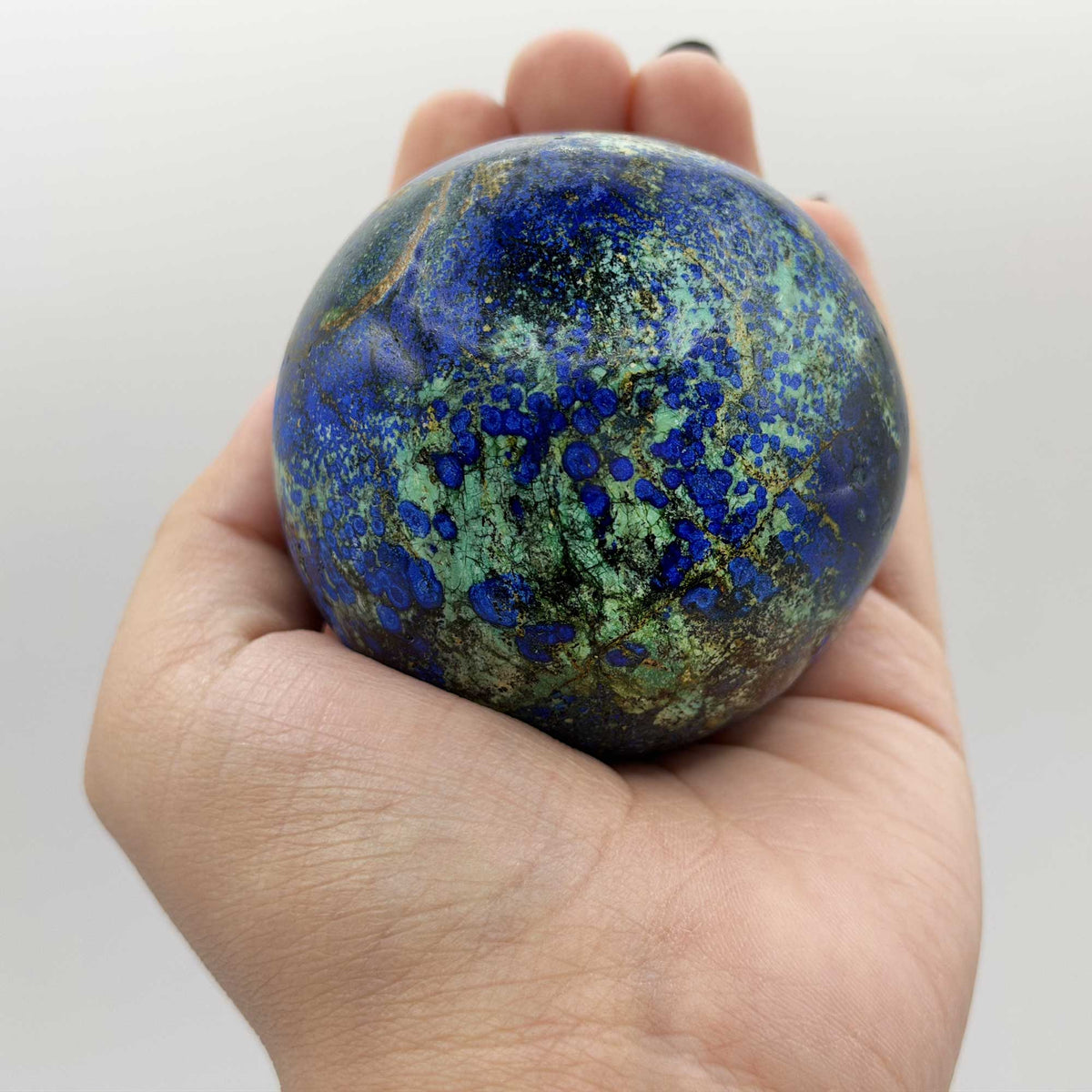 Azurite Malachite Sphere Gemstone - Gem Avenue Retail