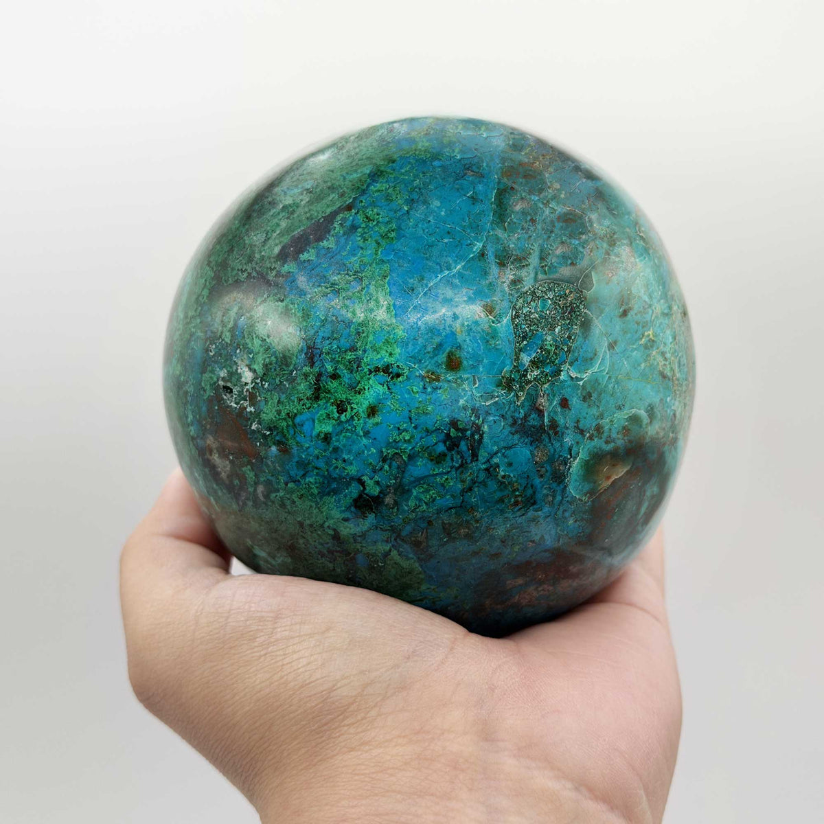 Azurite Malachite Gemstone Sphere - Gem Avenue Retail