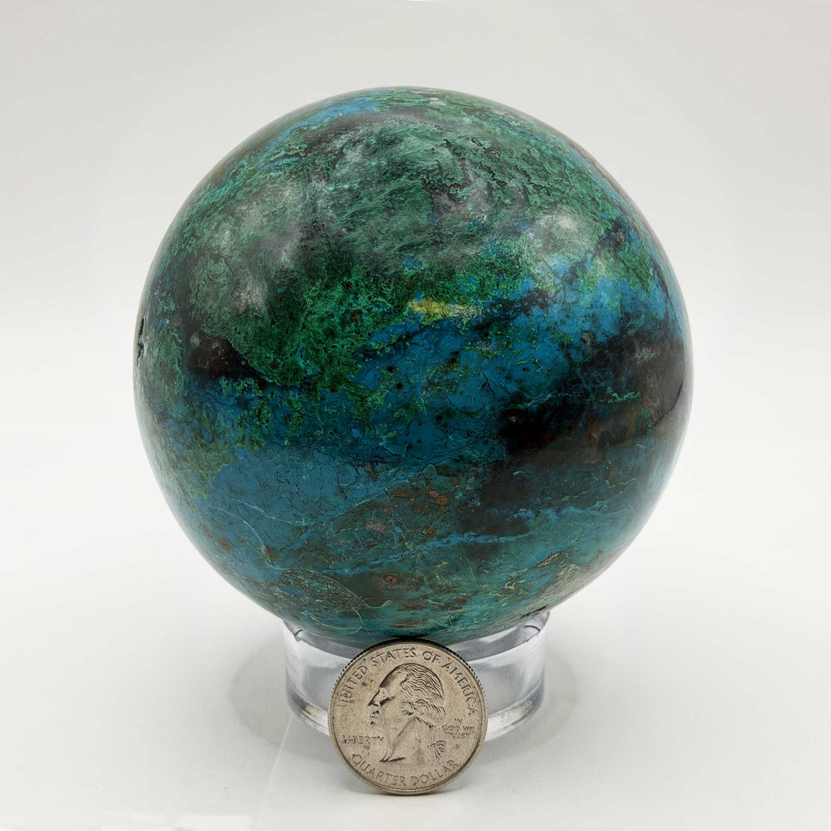 Azurite Malachite Gemstone Sphere - Gem Avenue Retail