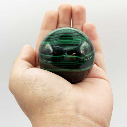 Malachite Gemstone Sphere - Gem Avenue Retail