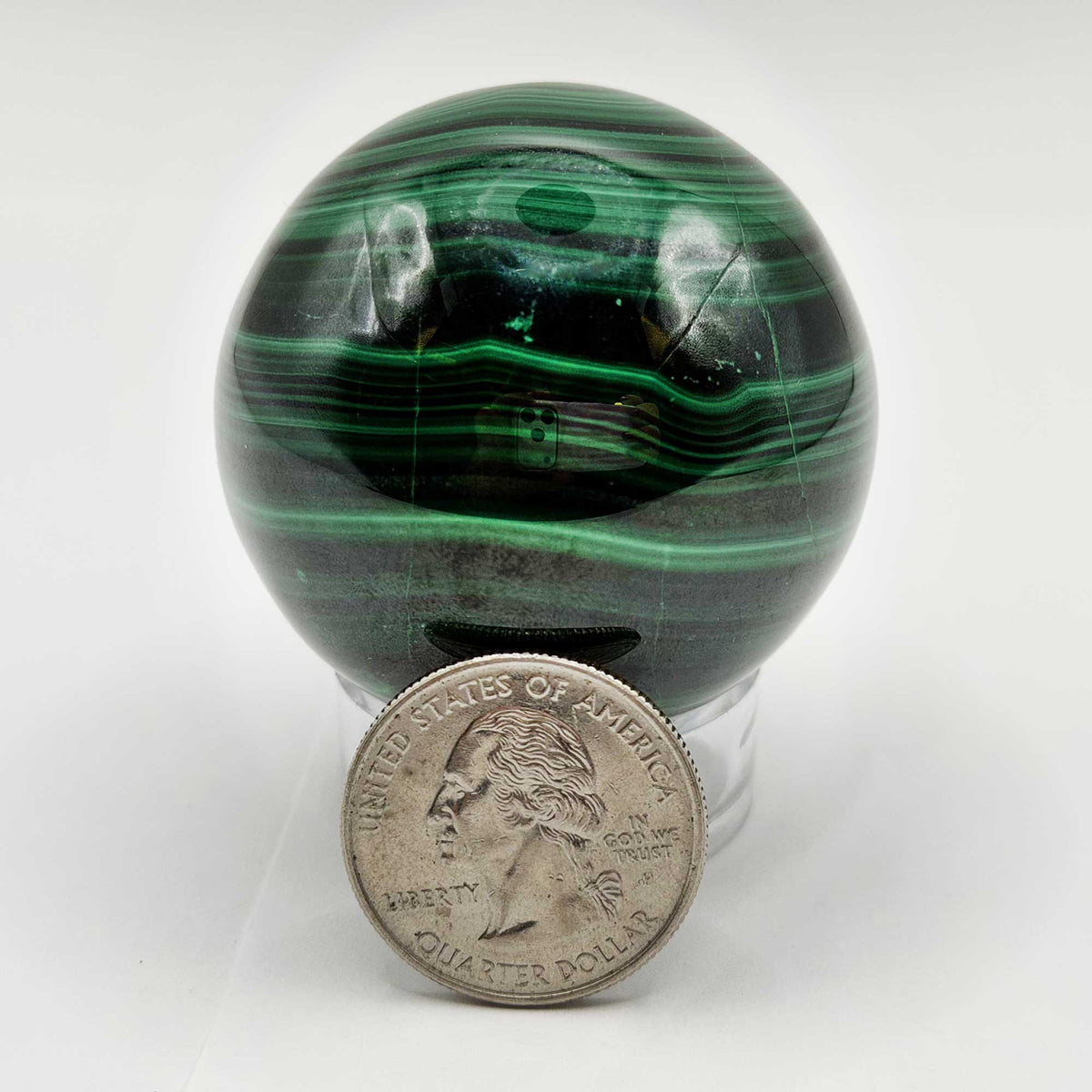 Malachite Gemstone Sphere - Gem Avenue Retail