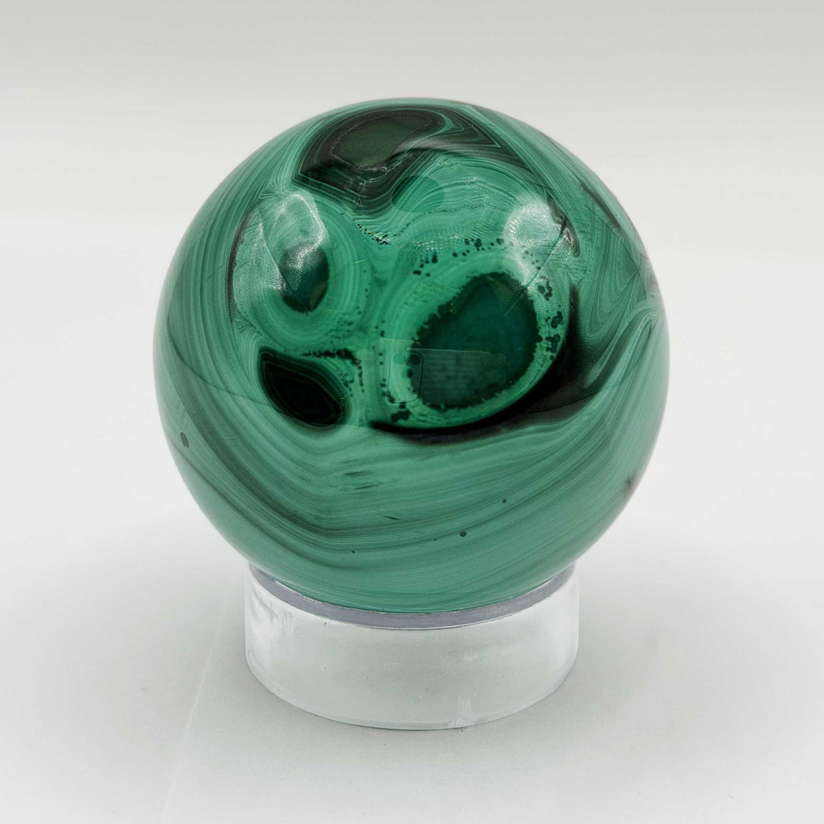 Malachite Gemstone Sphere - Gem Avenue Retail