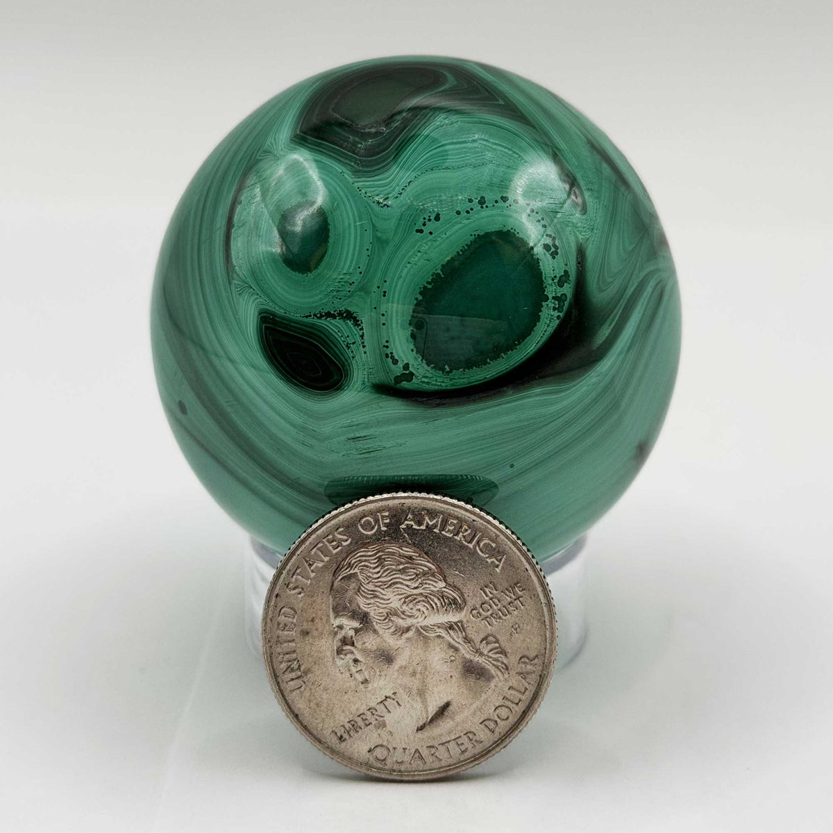 Malachite Gemstone Sphere - Gem Avenue Retail