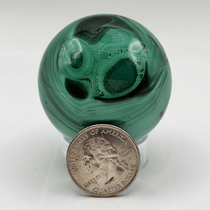 Malachite Gemstone Sphere - Gem Avenue Retail